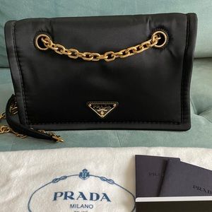PRADA Tessuto Chain Purse